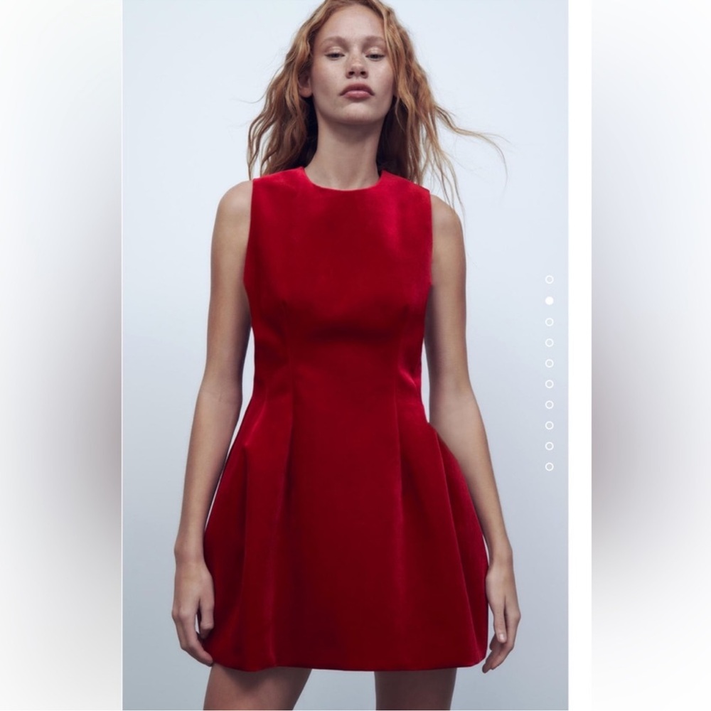 Zara Vibrant Red Mini Dress